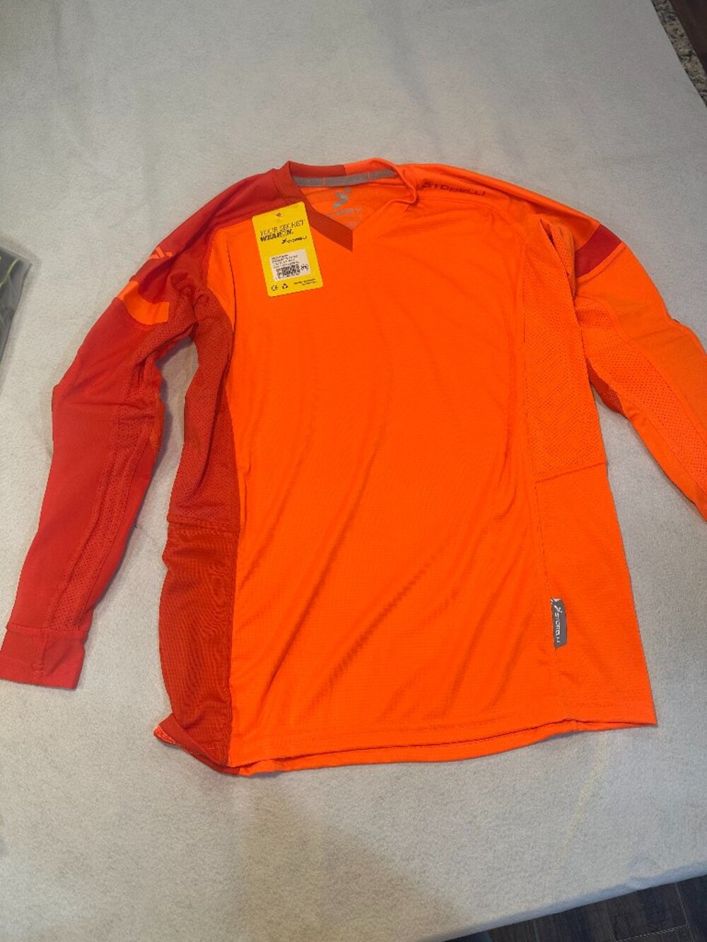 STORELLI EXO GK JERSEY ORANGE YOUTH EXTRA LARGE